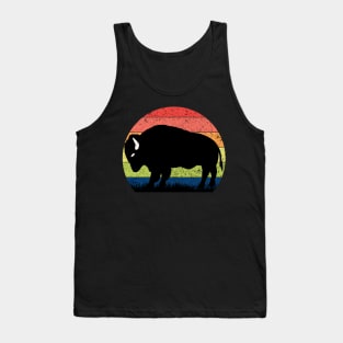 Vintage Buffalo Sunset Lucky Slot Machine and Casino Tee Tank Top